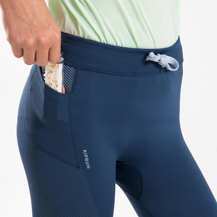 Actual product image Kiprun Lauftights 7/8 Kinder - Comfort 500 marineblau (10, 11, 12)