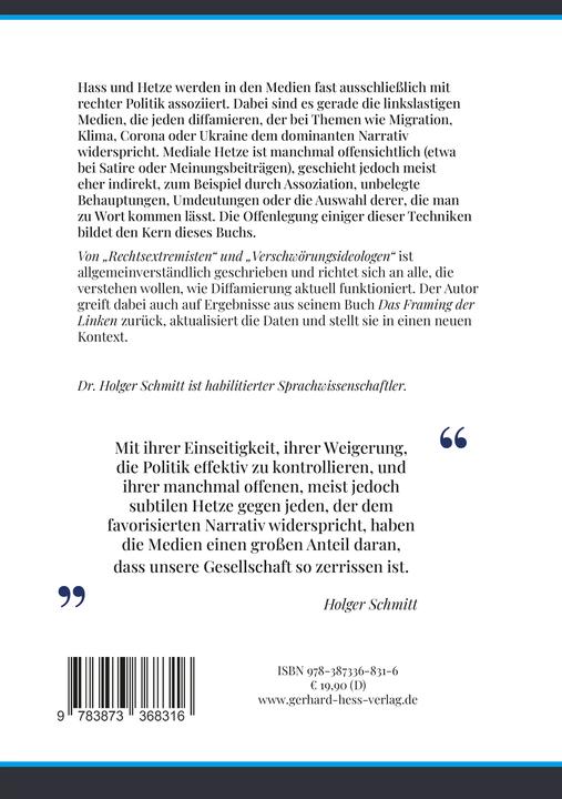 Immagine prodotto Schmitt:Von Rechtsextremisten und Ve (Tedesco, Holger Schmitt, 2024)