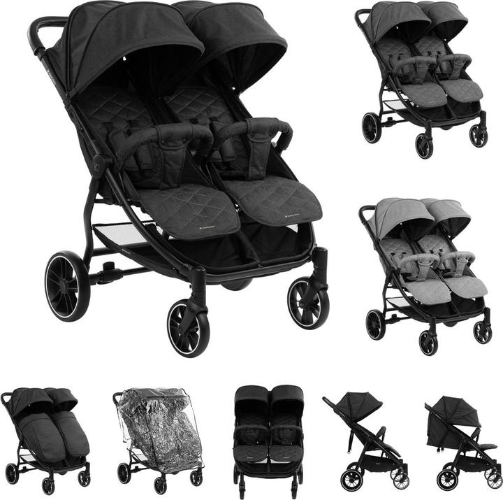 Produktbild Kikkaboo Zwillingskinderwagen Happy 2
