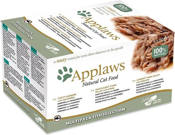 Image du produit Applaws Pot Mulipack Sélection de poissons (Adulte, 8 pcs, 480 g)