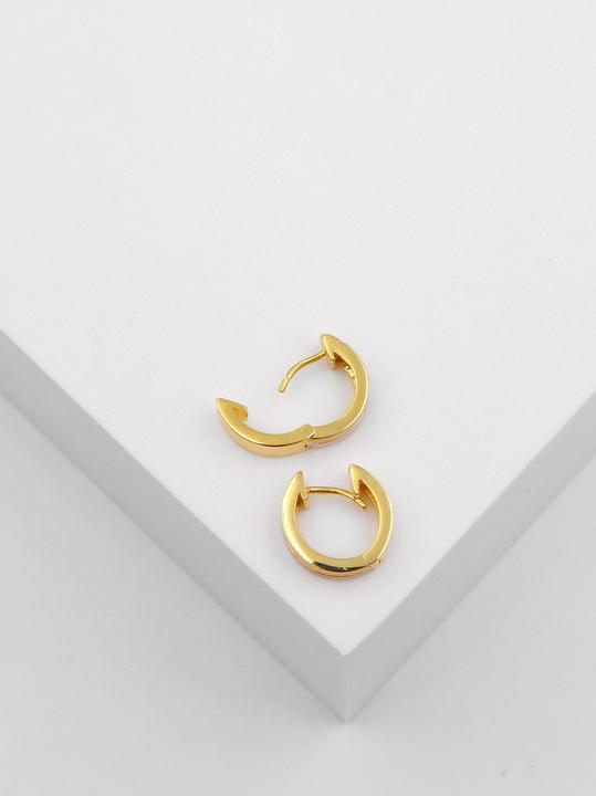 Produktbild Muau Creolen (750, 18 K Gelbgold, Weissgold)