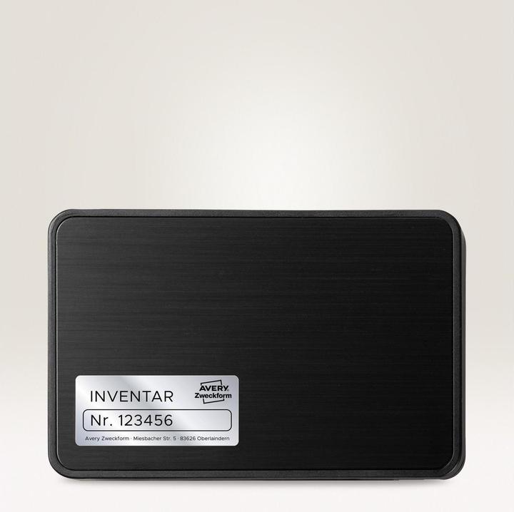 Actual product image Avery Type plate labels