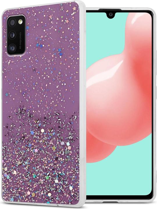 Viola con glitter