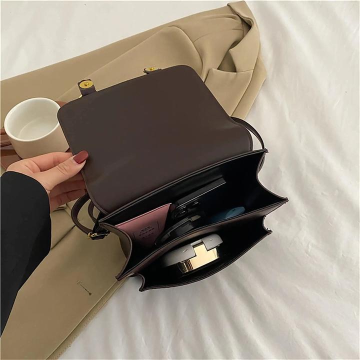 Image du produit Only-Bags.Store Sac à dos cartable en cuir végétalien, sac à dos cartable à 3 voies, sac à dos Preppy, sac à main