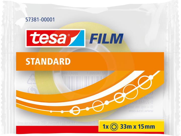 Produktbild tesa tesafilm 1x STANDARD Klebeband (15 mm)