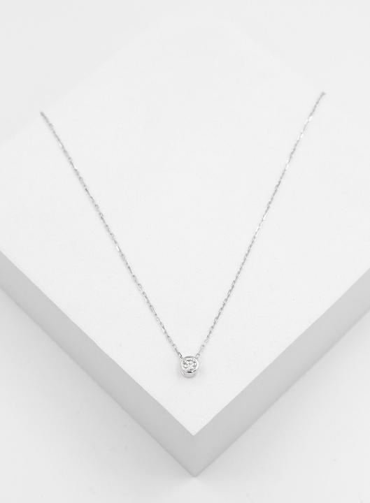 Produktbild Muau Anhänger Zargenfassung (750/18K Weissgold)