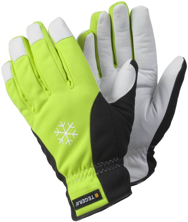 Immagine prodotto Tegera Ejendals 293, Guanti da officina, Nero, Bianco, Giallo, Adulto, Adulto, Lattice, Pelle (9)