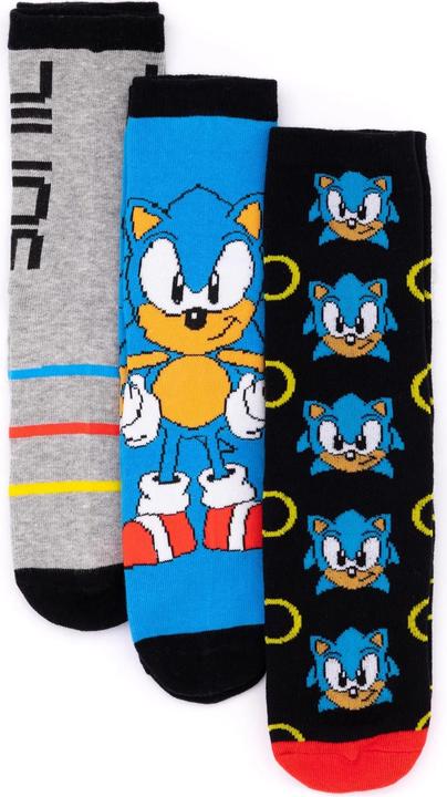Produktbild Sonic The Hedgehog Socken (3erPack) (3er Pack, 40.5 - 45.5)