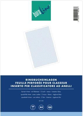 Produktbild BüroLine Ringbucheinlagen A4 501004 kariert 4mm 100 Stück