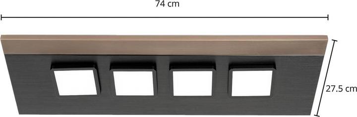 Actual product image Lucande Esteria ceiling light, four-light (435 lm, GX53)