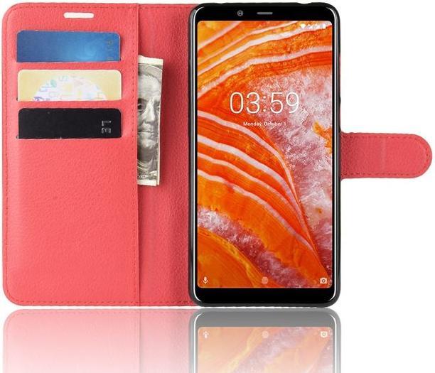 Produktbild MU Classic Litchi Leder Bookcover Series (Nokia 3.1 Plus)