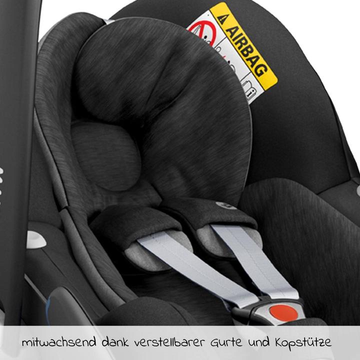 Actual product image Maxi-Cosi Reboarder 3in1 infant car seat & reboarder set from birth (Baby car seat, Reboarder, ECE R129/i-Size Standard)