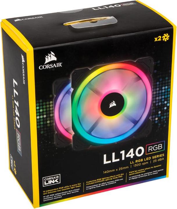 Produktbild Corsair Ll140 (140 mm, 2 x)