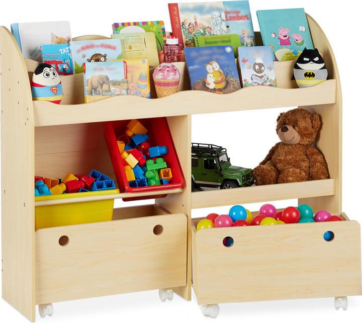 Actual product image Relaxdays Playroom Storage For Toys & Books