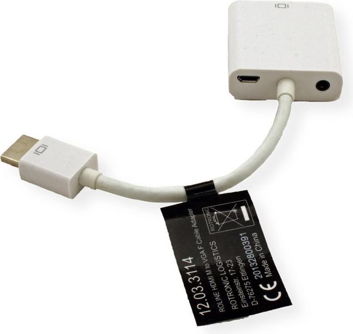 Produktbild Roline HDMI zu (VGA, 15 cm)