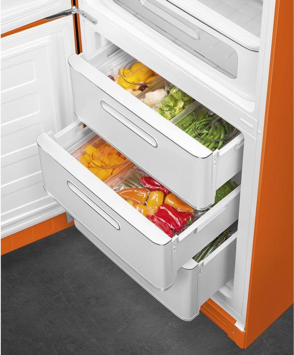 Produktbild Smeg FAB32LOR5 50's Style, 2-türig, 60 cm, Links, No Frost, orange (331 l)