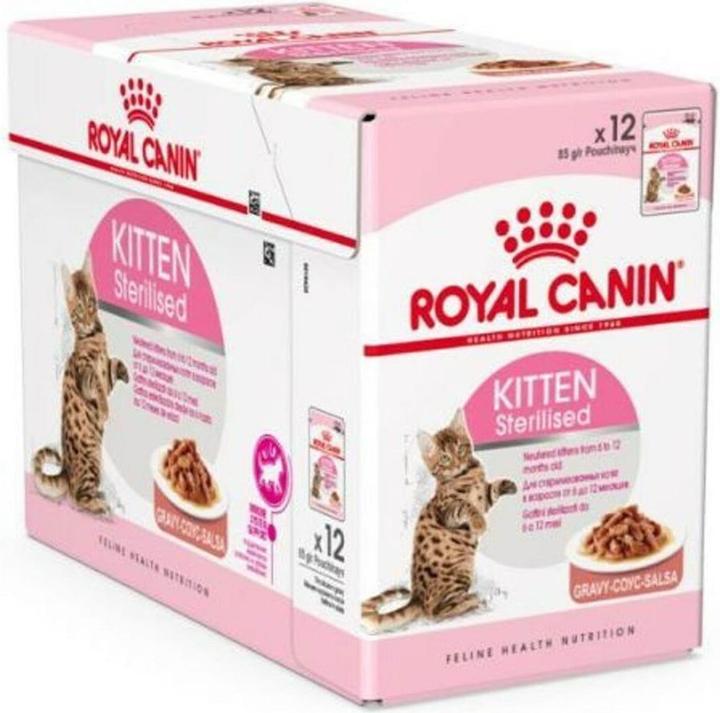 Royal Canin Sterilised Loaf 12x85g (Puppy + kitten, 1 pcs., 1020 g)