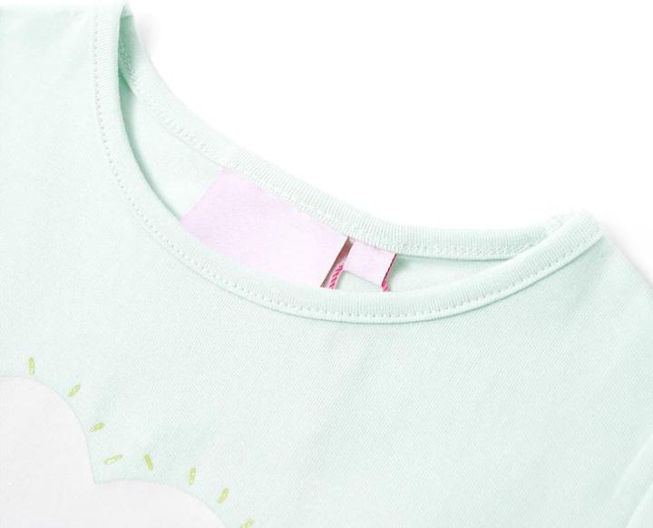 Immagine prodotto VidaXL Maglietta per bambini Verde menta chiaro 104,Materiale: 95 (104)