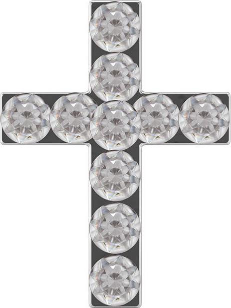 Actual product image Studex Sensitive stud earrings cross crystal (Stainless steel)