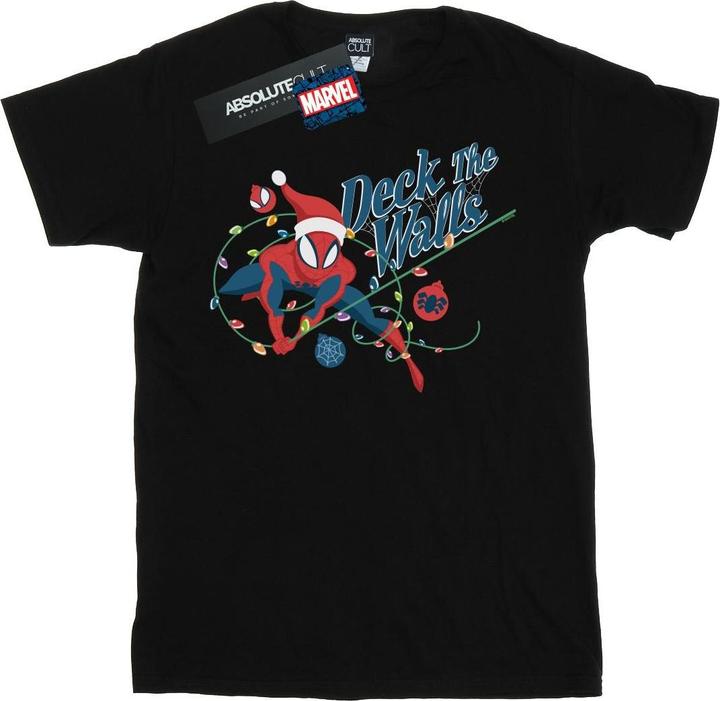 Actual product image Boys Spider-Man Deck The Walls T-Shirt (140, 146)