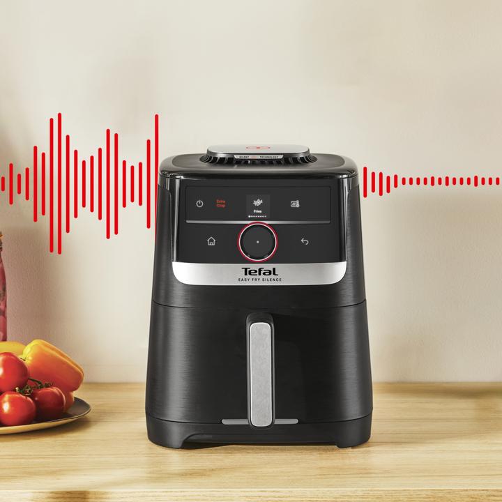 Actual product image Tefal Easy Fry Smart & Silence EY5728 - Stille Airfryer XL - Tot 6 personen - 5 L (EY5728E0) (EU plug)