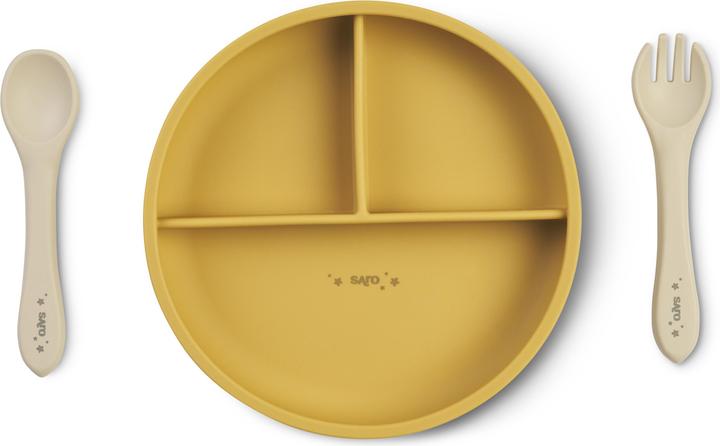 Produktbild Saro Baby Food and Fun Silicone Feeding Set - Mustard (SAO17602)