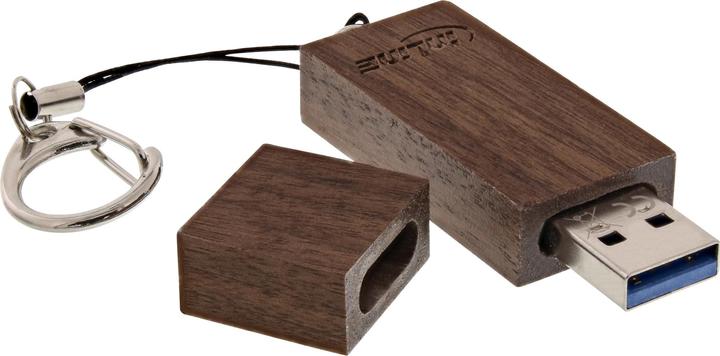 Actual product image InLine woodstick USB 3.0 memory stick (64 GB, USB-A, USB 3.0)