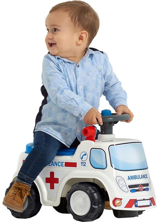 Immagine prodotto Falk Toys Ambulanza cavalcabile con volante e clacson per riporre gli oggetti