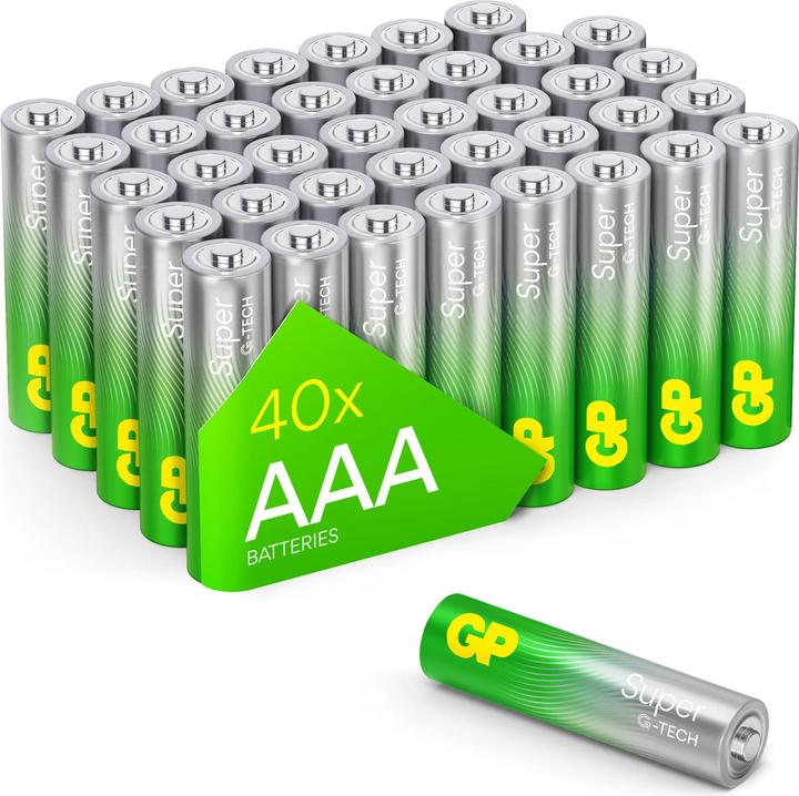 GP Batteries Super (40 Stk., AAA, 575 mAh)