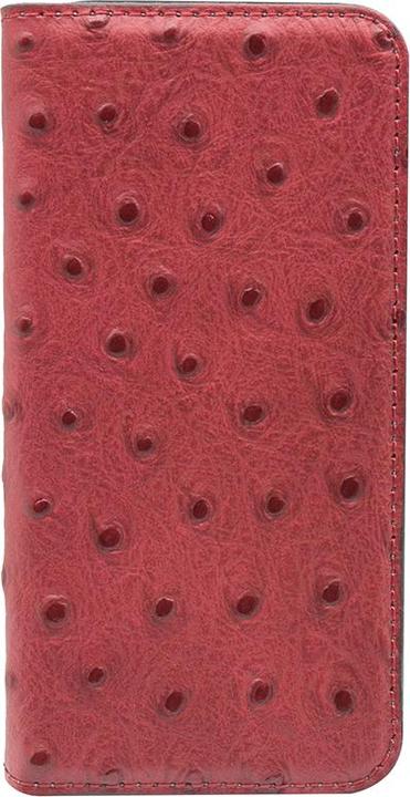 Produktbild Tellur Book case Ostrich Genuine Leather for iPhone 7 red (Apple iPhone 7)