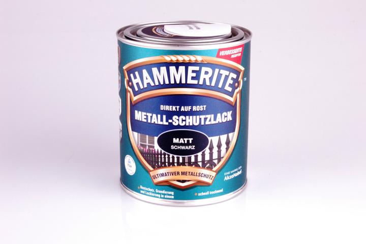 Image du produit Hammerite Laque protectrice pour métaux (750 ml, Noir mat)