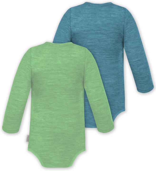 Image du produit Normani Lot de 2 body bébé mérinos manches longues "Auckland" - 9373 (68)