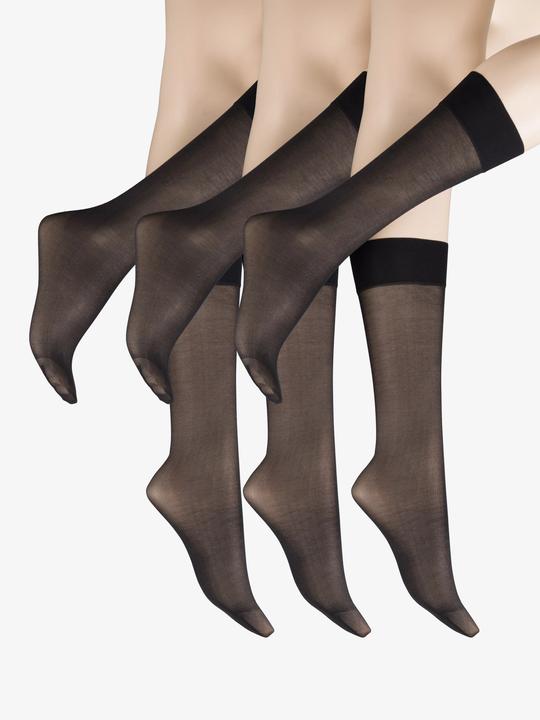 Produktbild Wolford Kniestrümpfe "Satin Touch" schwarz (20 DEN, 38, M)