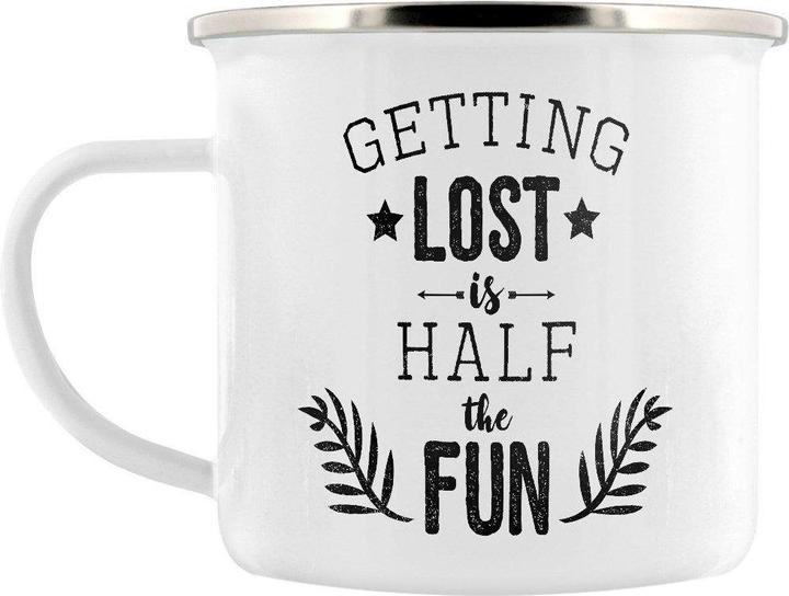 Grindstore Emaillebecher Getting Lost Is Half The Fun
