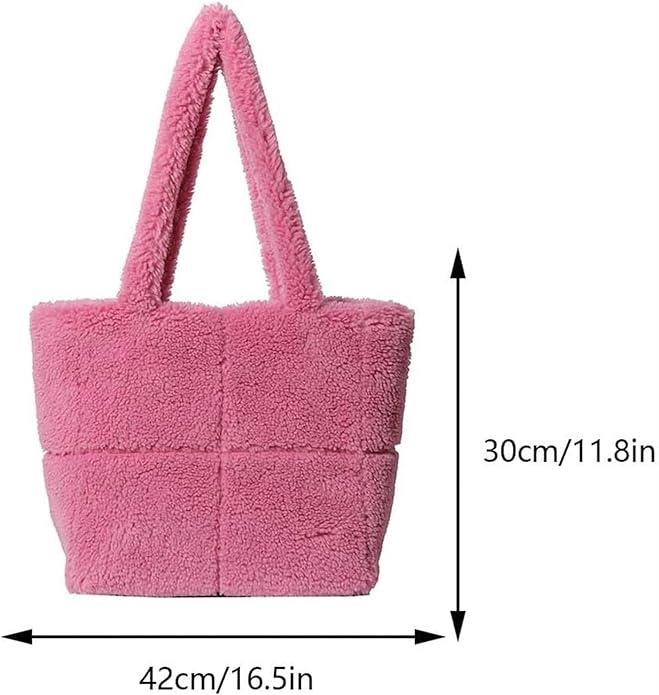 Immagine prodotto Only-Bags.Store Borsa a tracolla chic in pelliccia sintetica - versatile e leggera, perfetta per il lavoro o il