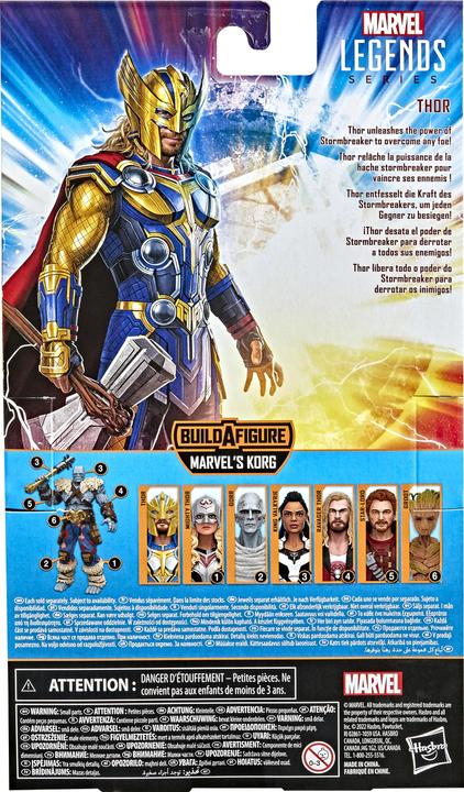 Produktbild Hasbro Marvel Legends Thor: Love and Thunder 15 cm grosse Thor Action-Figur zum Sammeln, 3 Accessoires