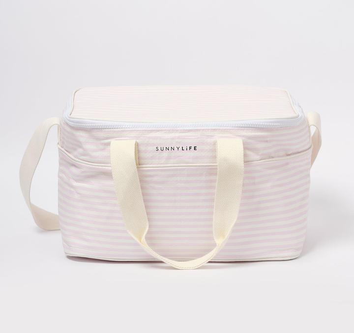 Sunnylife Kühltasche Lazy Days Pink Stripe (23 l)