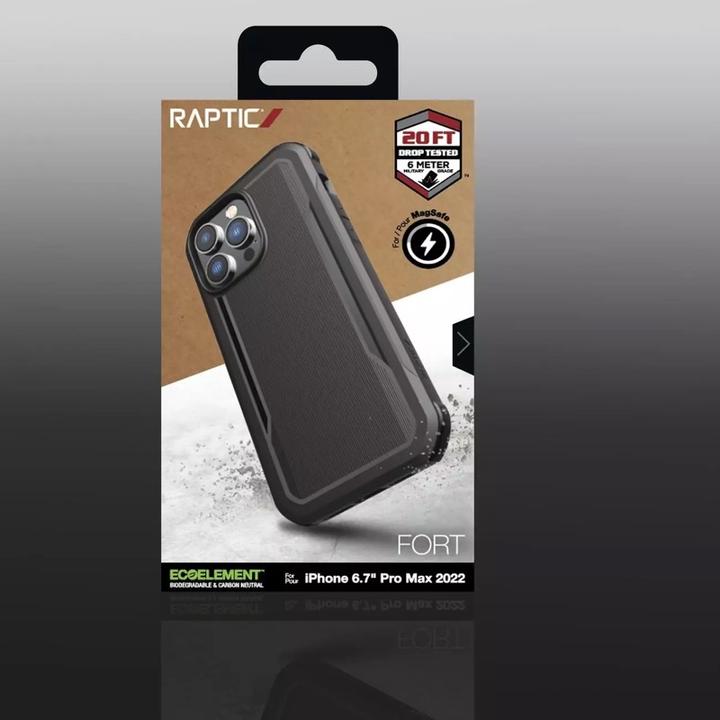 Immagine prodotto X-Doria Fort Case iPhone 14 Pro Max con cover blindata MagSafe nera (Apple iPhone 14 Pro Max)