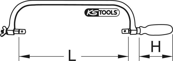 Actual product image KS Tools BRONZEplus hacksaw, non-sparking, length 560 mm
