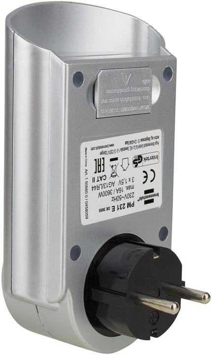 Image du produit Brennenstuhl Fiche Schuko dans le moniteur d'alimentation