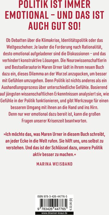 Actual product image Radikal emotional (German, Maren Urner, 2024)