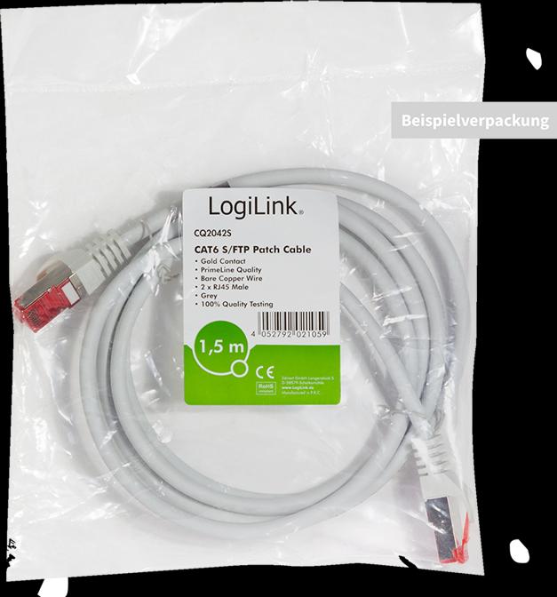 Produktbild LogiLink Netzwerkkabel (S/FTP, CAT6, 1.50 m)
