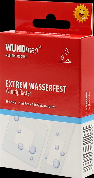 Image du produit Wundmed Pflaster-Strips extrem Wasserfest 2 Grössen, 10Stk, weiss (10 x)