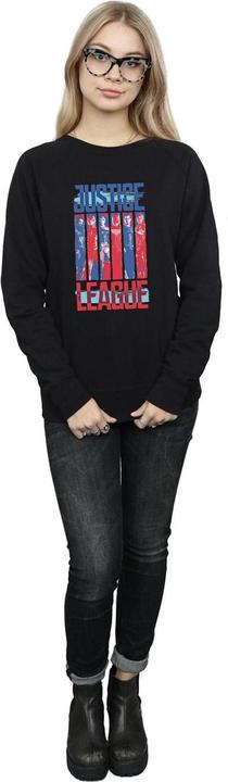 Actual product image Womens/Ladies Justice League Movie Team Flag Sweatshirt (S)