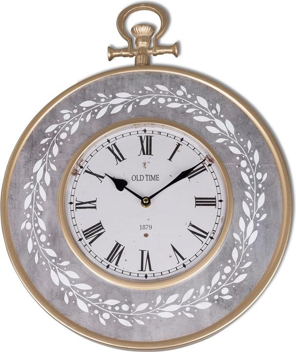 Image du produit Formano Horloge murale grise antique avec vrille (40 cm)