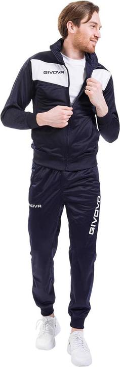 Actual product image Givova Tuta Visa Triacetato tracksuit navy blue-white TR018 0403 S (S)
