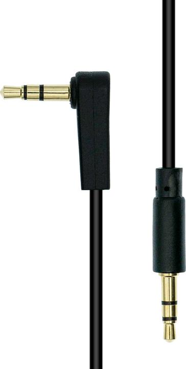 Image du produit ProXtend Mini-Jack 3-Pin Angled Slim Cable M-M Black 1M (1 m)