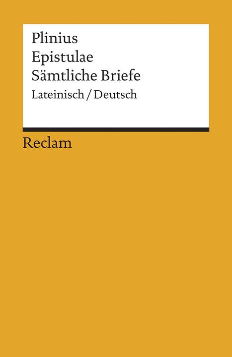 Immagine prodotto Epistulae / Sämtliche Briefe (Tedesco, Plinio il Vecchio, 2010)