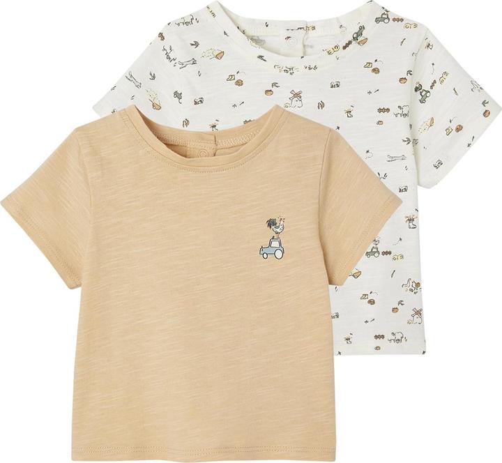 Vertbaudet 2er-Pack Baby T-Shirts aus Bio-Baumwolle