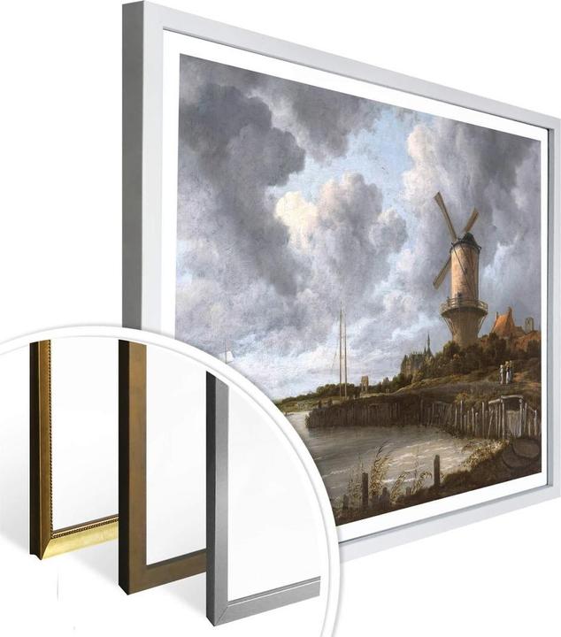 Immagine prodotto Trenddeko van Ruisdael - Il mulino a vento di Wijk vicino a Duurstede (80 x 60 cm)